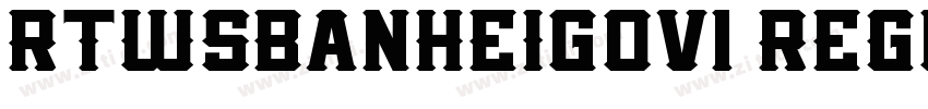 RTWSBanHEIg0V1 REGUL字体转换